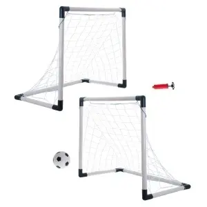 Poartă de fotbal 2in1 dimensiunea 185x120x70cm transformabilă plus minge si pompa - Img 2