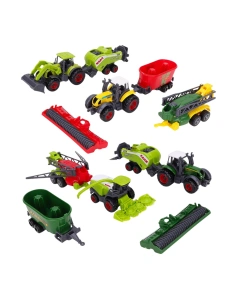 Set fermă cu tractoare și utilaje agricole – vehicule, remorci și animale, 3+ ani - Img 5
