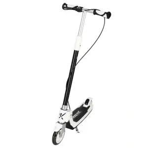 Trotinetă Pliabilă Trike Fix cu Lumini LED și Frână Dublă, Alb/Negru, Suportă până la 100 kg - Img 2