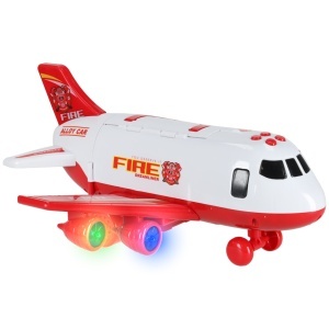 Aeronava de transport cu 3 masini de pompieri, Semne de circulatie, Semnale sonore si Lumini Led - Img 7