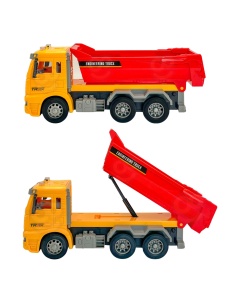 Camion Basculanta de Jucarie cu Efecte Luminoase si Sonore – Scara 1:12, Remorca Mobila, +3 ani