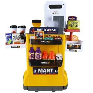 Casă de Marcat pentru Copii, Supermarket cu Tejghea pe Roți și Accesorii Incluse - Img 6