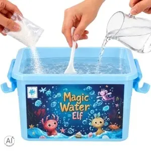 Set creativ diy pentru figurine din gel – 20 de geluri și 24 de forme, kit de modelaj și creație pentru copii - Img 2