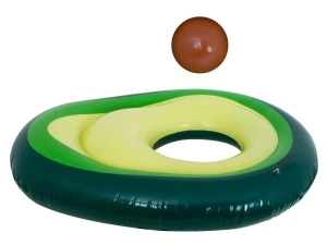 Saltea gonflabilă de înot Avocado cu minge 150x115 cm XL - Img 4