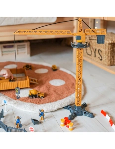Set de construcție interactiv 6 în 1 – camion cu macara, vehicule și accesorii, 3+ ani - Img 5