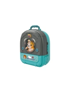 Set Spital Veterinar 3 in 1 – Rucsac Transformabil cu Catel, Papusa Doctor, Accesorii Medicale si Mobilier, +3 ani - Img 9