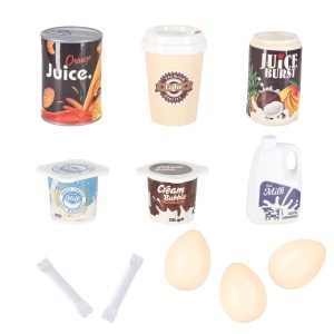 Supermarket de Joaca copii cu cărucior, 47 de accesorii, casă de marcat, 79x53x34cm - Img 8
