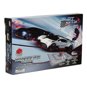 Pista Electrică de Curse 64x64 cm cu 2 Mașini și Controlere – Set Construcție Inclus - Img 10