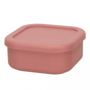 Set Hranire si Diversificare Bebelusi 19 Piese – Silicon Alimentar Fara BPA, Farfurii cu Ventuza, Tacamuri, Caserola, Baveta, Suzeta, Cani cu Capac si Pai, Roz - Img 7