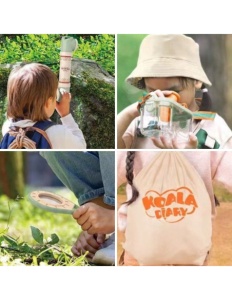 Set Micul Explorator pentru copii, 22 accesorii pentru natura si insecte, cu vesta, binoclu, rucsac, plasa insecte, busola, lanterna, 3+ ani - Img 3