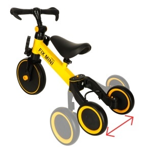 Tricicletă 3 în 1 Trike Fix Mini Cross-Country cu Pedale – Reglabilă, 18 luni–4 ani - Img 12