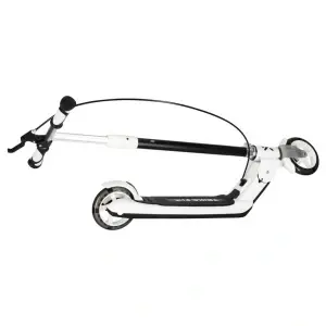 Trotinetă Pliabilă Trike Fix cu Lumini LED și Frână Dublă, Alb/Negru, Suportă până la 100 kg - Img 3