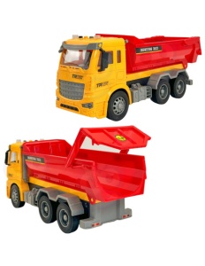 Camion Basculanta de Jucarie cu Efecte Luminoase si Sonore – Scara 1:12, Remorca Mobila, +3 ani - Img 2