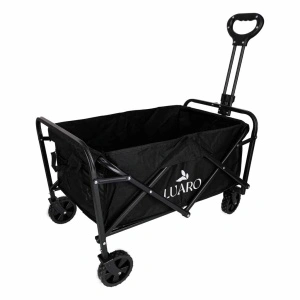 Carucior pliabil de calatorie pentru transport la plaja, camping si excursii, 83x47x43cm, capacitate 100L, sarcina maxima 100Kg - Img 1