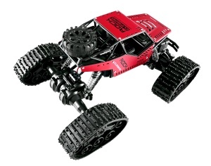 Mașină cu Telecomandă 4x4 Off-Road 1:16 – Rock Climbing RC, Șenile + Roți 2in1, Viteză 20 km/h, Roșu - Img 4