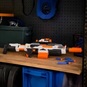Pușcă de jucărie, blaster modular 4 în 1 cu săgeți din spumă, accesorii și 30 de săgeți – pentru copii 6+ - Img 5