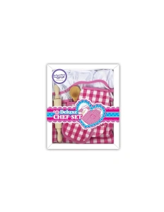Set Bucătar pentru Copii, 7 Piese – Șorț, Bonetă, Mănușă și Ustensile din Lemn, Costum de Bucătar, 3+ ani - Img 4
