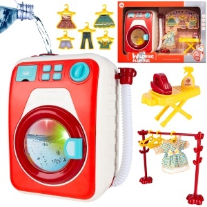 Set Mașină de Spălat pentru Copii cu Accesorii – Sunete și Lumini Realiste