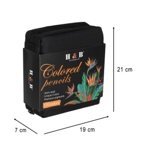 Set Profesional de Creioane Colorate 120 Culori + Etui – Paletă Bogată pentru Artiști și Pasionați de Desen - Img 11
