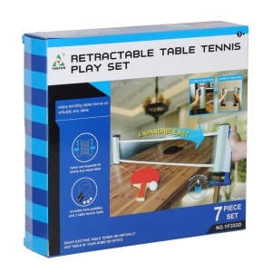 Set Tenis de Masa Complet - Ping Pong – 2 Palete, 3 Mingi, Fileu Reglabil Maxim 170 cm, Portabil, Pentru Copii si Adulti - Img 9