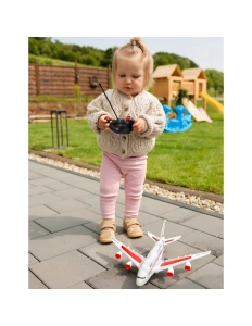 Avion cu telecomandă - vehicul electric pentru copii, efecte interactive, 3+ ani - Img 5