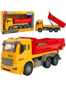 Camion Basculanta de Jucarie cu Efecte Luminoase si Sonore – Scara 1:12, Remorca Mobila, +3 ani - Img 9