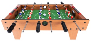 Masă de Fotbal, Set Foosball Compact cu 18 Jucatori, 2 Mingi, 6 Manere, Tabela Scor, MDF Ranforsat si Laminat, Dimensiuni 69x37x24 cm - Img 4