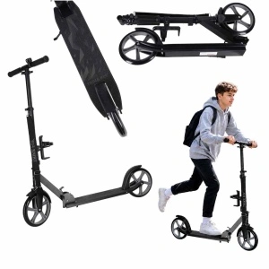 Trotinetă Pliabilă cu Roți de 200 mm, Rulmenți ABEC-7, Aluminiu, Max. 100 kg