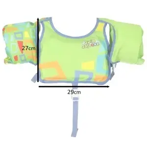 Vestă de Înot din Spumă cu Mâneci Bestway pentru Copii, 3-6 Ani (19-30 kg), Verde - Img 5