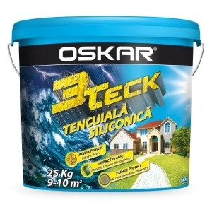 OSKAR 3Teck – Tencuială Siliconică Premium, Protecție Triplă 25 kg