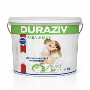 DURAZIV cu Kauciuc Vopsea superlavabilă fără miros interior