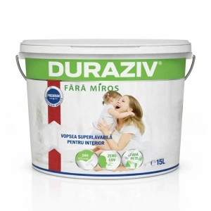 DURAZIV cu Kauciuc Vopsea superlavabilă fără miros interior