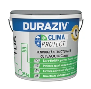 Duraziv Tencuială decorativă Duraziv Clima Protect cu cauciuc- protectie elestica fatade