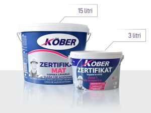 Kober Vopsea Lavabilă Interior ZERTIFIKAT MAT | Alb Intens