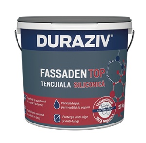 DURAZIV FASSADEN TOP TDS – Tencuială siliconică premium cu autocurățare pentru fațade