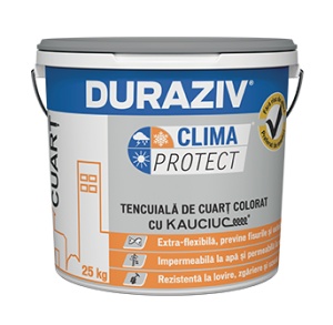 Tencuială Cuarț Colorat Soclu – Rezistență Extremă | DURAZIV Clima Protect