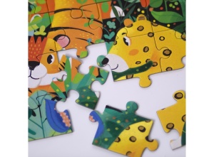 Joc educativ - Puzzle Fosforescent Mimorello - Jungla - Editura Kreativ - Img 4