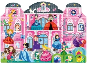 Joc educativ - Puzzle cu glitter Mimorello - PRINTESE FABULOASE