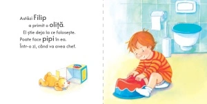 Filip face pipi la oliță - Primii pași - Img 2
