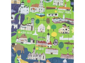 Joc educativ - Puzzle Mimorello - Harta României - Img 3