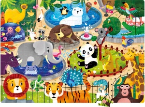 Joc educativ - Puzzle Fosforescent Mimorello - ZOO - Img 5