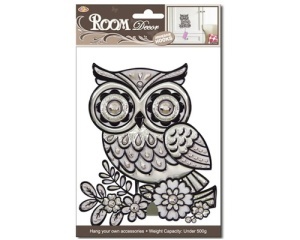 Autocolant cu carlig Bufnita 14,5x16 cm 1 buc