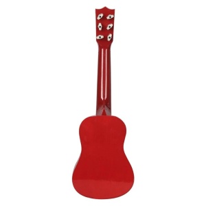 Chitara pentru Copii, din Lemn si Plastic, pentru Incepatori, 53.4 x 17.5 x 5.8 cm, Rosu Lucios - Img 3