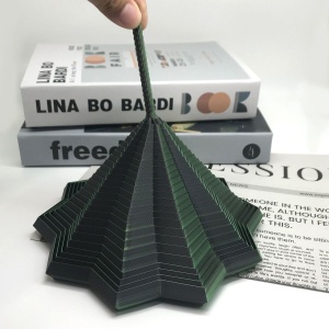 Jucarie Decompresie, Model Stea 3D, DuoChrome, Maner Spirala, Turn Magic Geometric, Multiple Forme, Anti-stress, 8.6 cm, Negru/Verde - Img 2