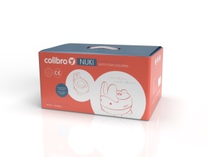 Olita Iepurasul Nuki by Colibro, cu insertie antistatica si capac, picioare din cauciuc, gri - Img 2