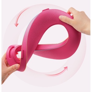 Olita pentru Copii, +1an, Portabila, Design cu Fundita, cu Capac, Compartiment Detasabil, cu Manere, Roz - Img 3