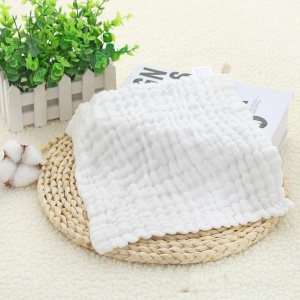 Prosop Absorbant, din Bumbac, 6 Straturi, 30 x 30 cm, Alb - Img 3