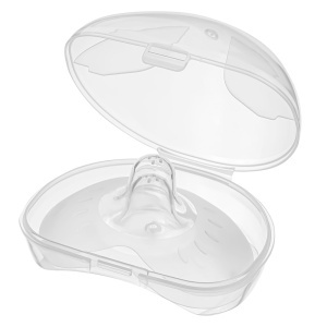 Set 2 protectii pentru mameloane Akuku marime L din silicon in cutie depozitare - Img 2