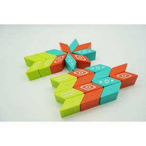 Set inteligent de constructie cu piese magnetice, 26 piese, +3 ani, multicolor - Img 5