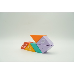 Set inteligent de constructie cu piese magnetice, 6 piese, pentru copii, +3 ani, multicolor - Img 3